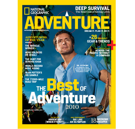 Awarded National Geographic Adventurer of the Year